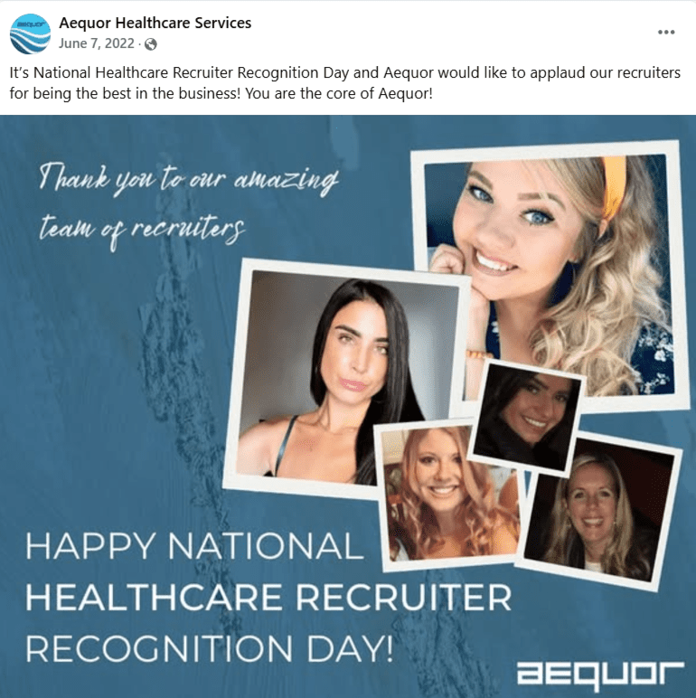 National Healthcare Recruiter Recognition Day